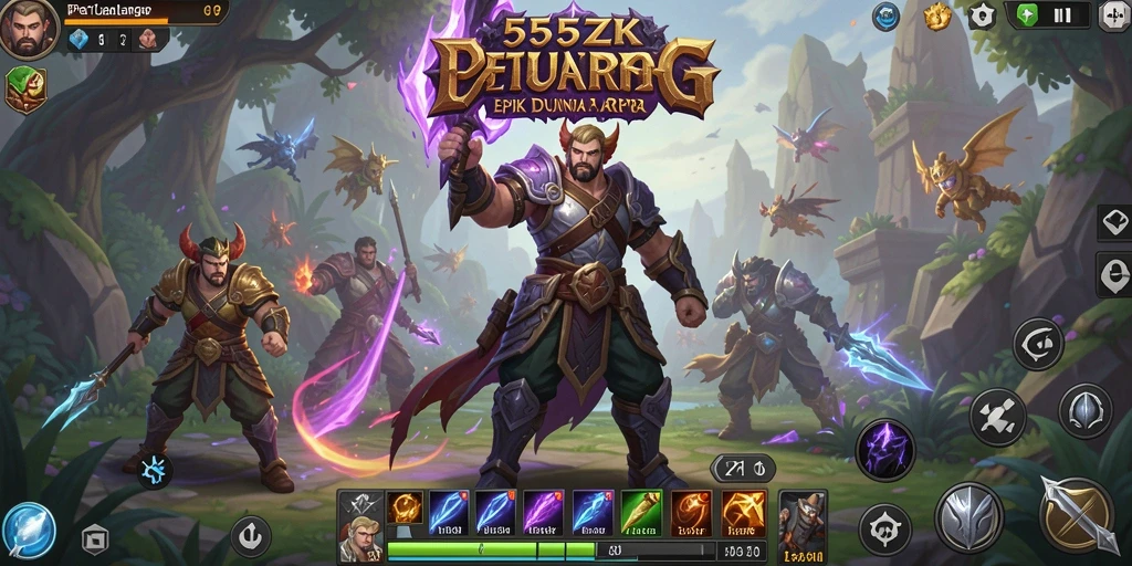 Tampilan permainan <strong>555ZK</strong> yang memukau dengan aksi pertarungan seru.