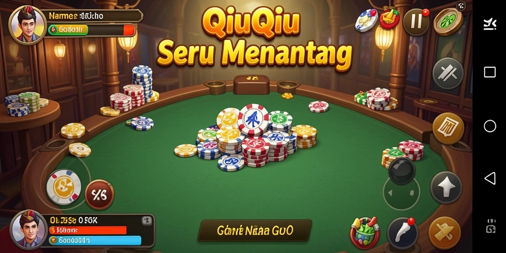 Tampilan gameplay seru dari game QiuQiu 5ZK.