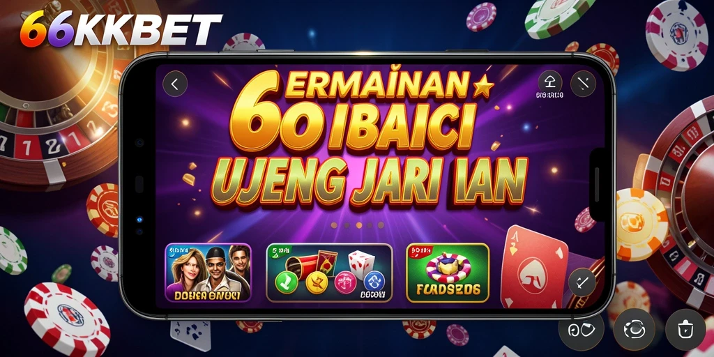 Tampilan gameplay seru dari 66KBET dengan berbagai permainan Kasino.