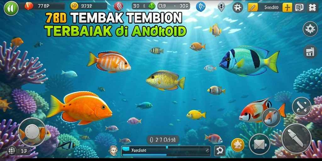 Tampilan dinamis dan seru saat menembak ikan di 77RP.