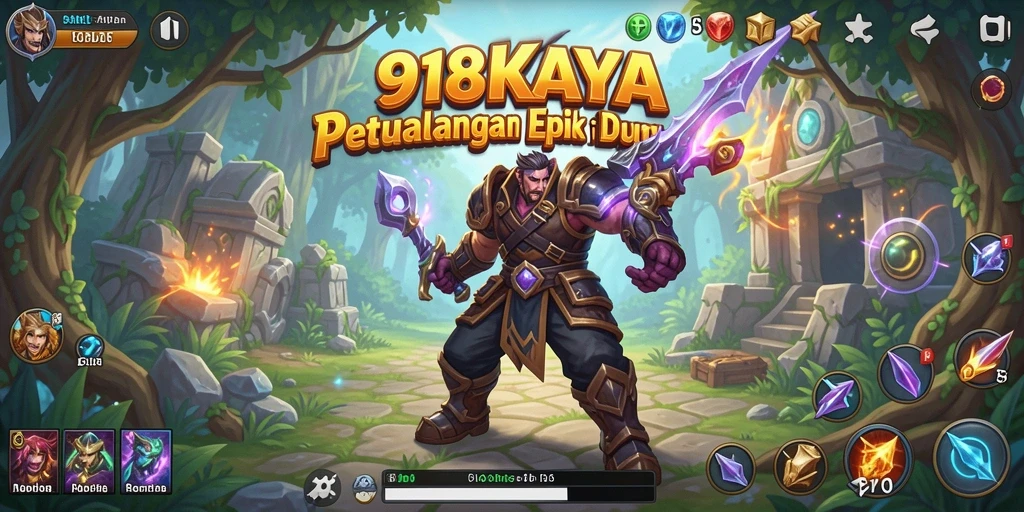 Tampilan gameplay 918KAYA yang menakjubkan dengan pertarungan seru.