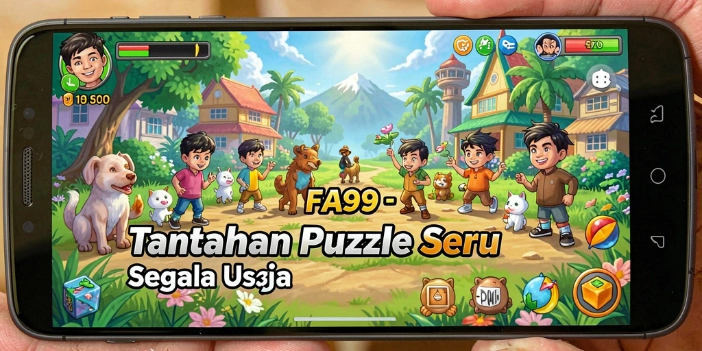 Tangkapan layar menunjukkan gameplay puzzle yang menarik dan menantang.