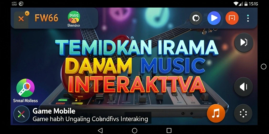 Tampilan gameplay FW66 yang penuh warna dan interaktif.