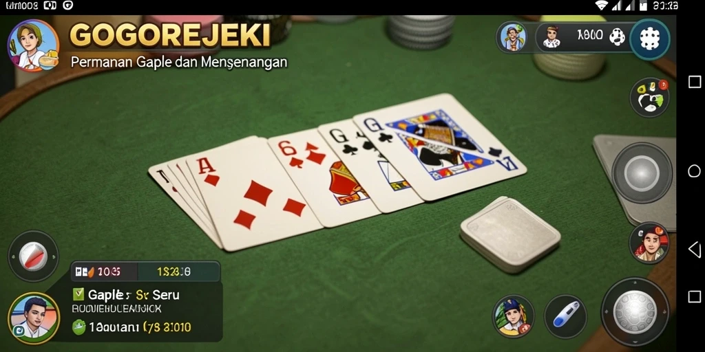 Tampilan gameplay GOGOREJEKI dengan antarmuka yang menarik.
