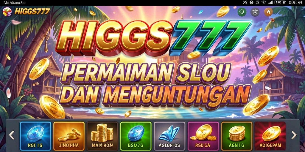 Tampilan screenshot HIGGS777 dengan gameplay Slot yang seru dan menarik.