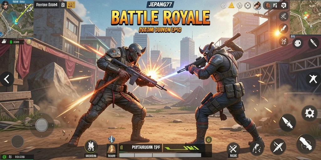Gambaran gameplay seru dalam JEPANG77 yang menegangkan.