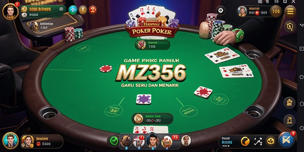 Gameplay seru MZ356 dengan poker yang mendebarkan.