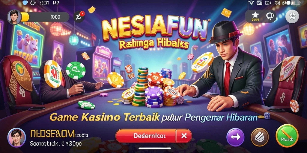 Tampilan gameplay seru dalam NESIAFUN dengan grafik yang memukau.