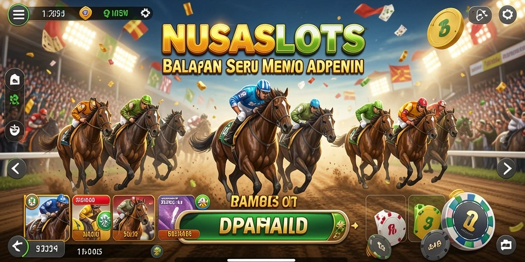Tangkapan layar NUSASLOTS menampilkan aksi balapan yang mendebarkan dengan kendaraan yang cepat.