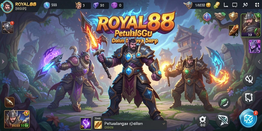 Tampilan menawan dalam gameplay ARPG ROYAL88 yang seru.