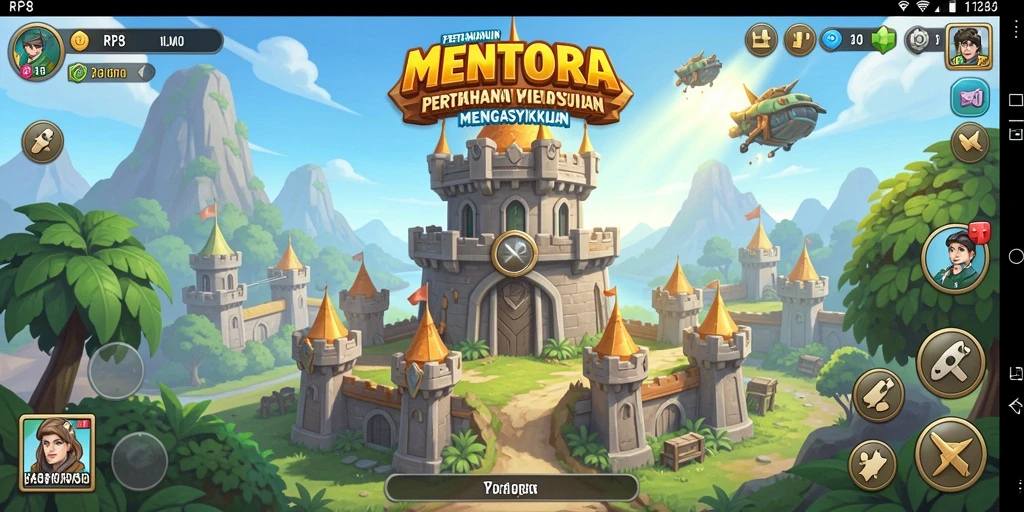 Tampilan gameplay menara pertahanan yang mendebarkan di RP8.