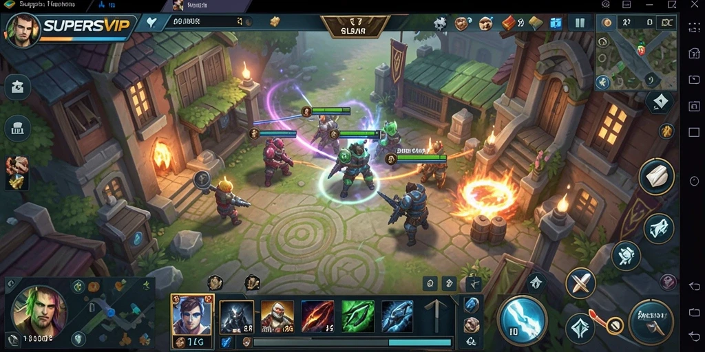 Tampilan gameplay menarik dari SUPERSVIP dengan strategi SLG yang mendebarkan.