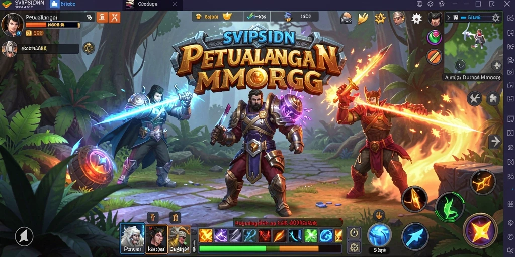 Tampilan gameplay SVIPSIDN yang menakjubkan dalam dunia MMORPG.